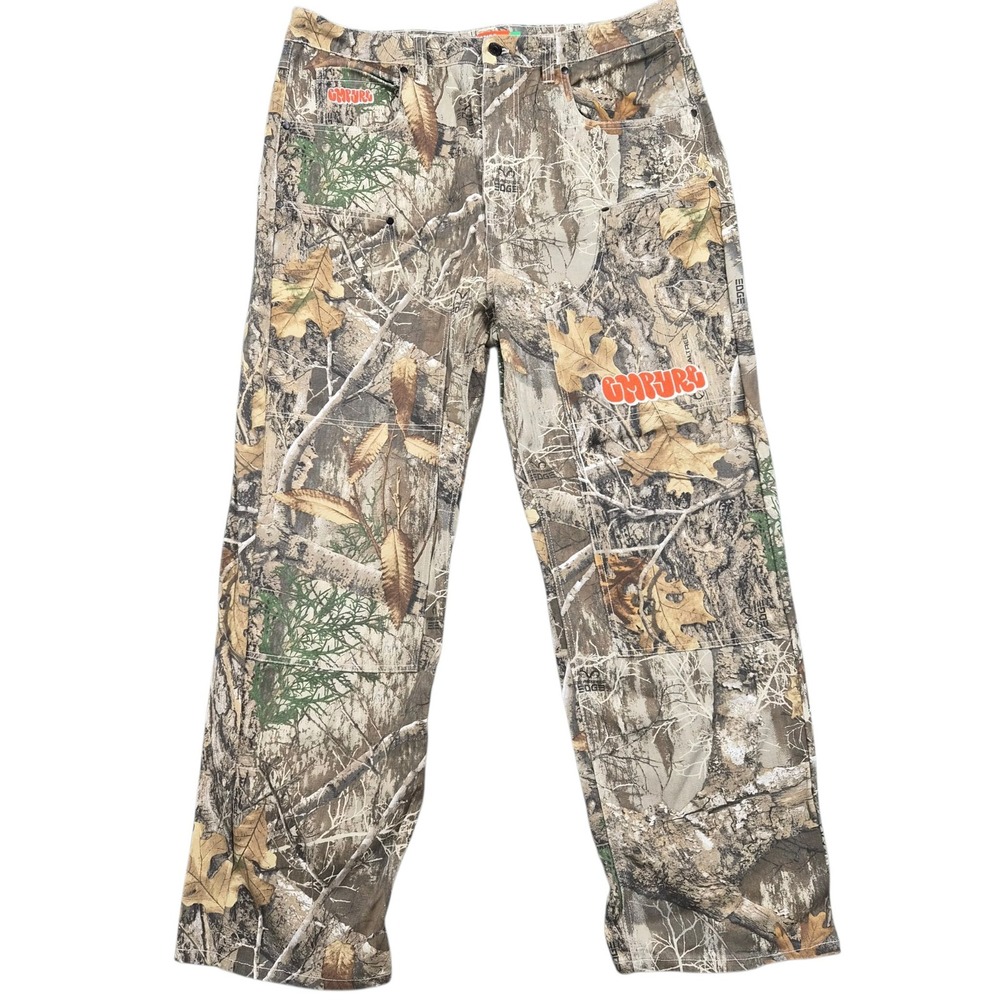 Empyre Mens Realtree Edge Camo Loose Fit Skate Pants Baggy Canvas 36x29